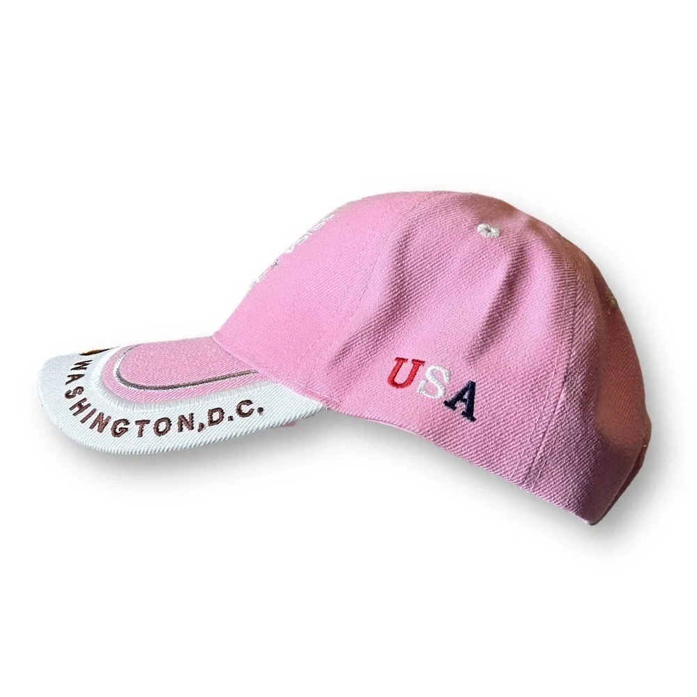 USA Washington DC Ball Cap Pink Embroidered Seal OSFM